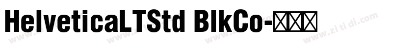 HelveticaLTStd BlkCo字体转换